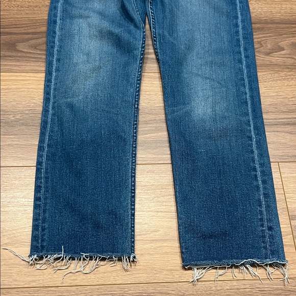 Mother The Tomcat High Rise Cropped Straight Jean in Layover Size 25 - Picture 11 of 16
